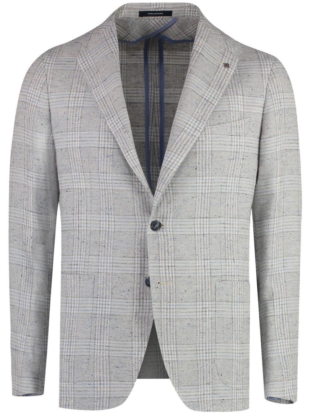 Tagliatore checked single-breasted blazer Men