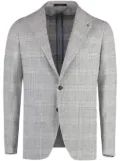 Tagliatore checked single-breasted blazer - Grey