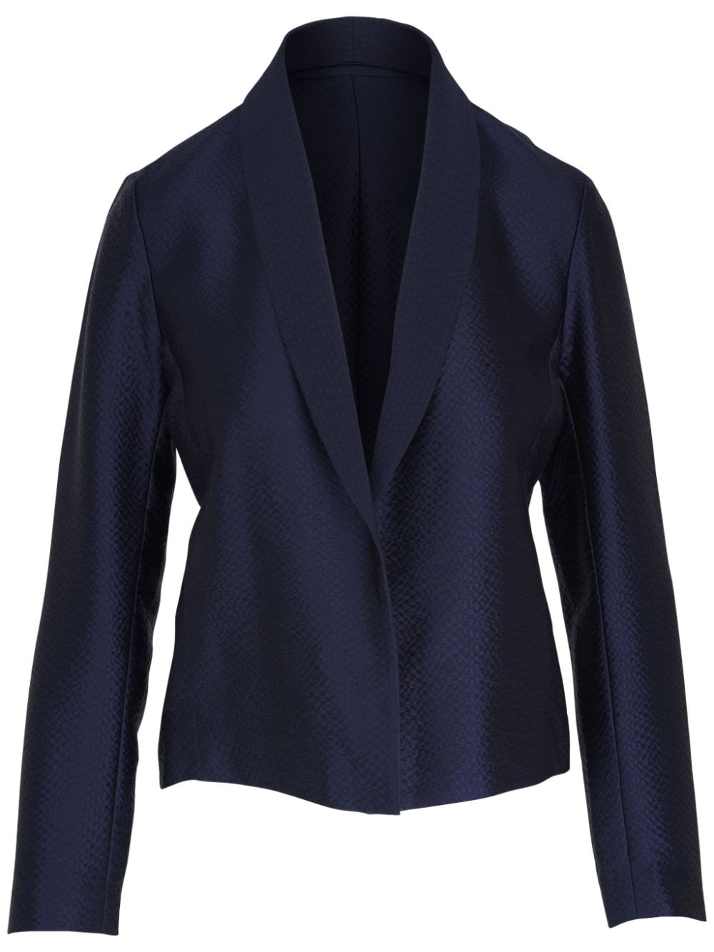 Shop Peter Cohen Cropped Blazer In Blue