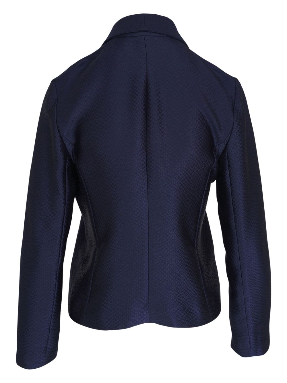 Shop Peter Cohen Cropped Blazer In Blue