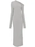 Andrea Ya'aqov asymmetric-neck maxi dress - Grey