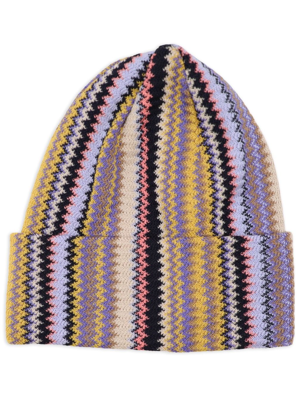 Missoni zigzag-knit beanie - Blue