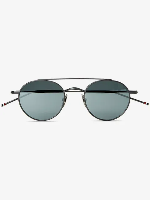 Thom Browne Eyewear Zonnebril met ovalen montuur