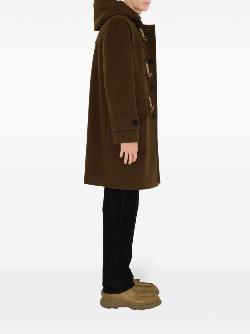 Cheap Burberry toggle-fastening duffle coat Men