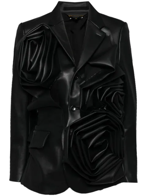 Comme Des Garçons بليزر بصف أزرار وزهور