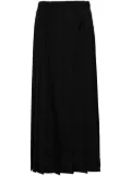 Junya Watanabe elasticated waistband pleated skirt - Black