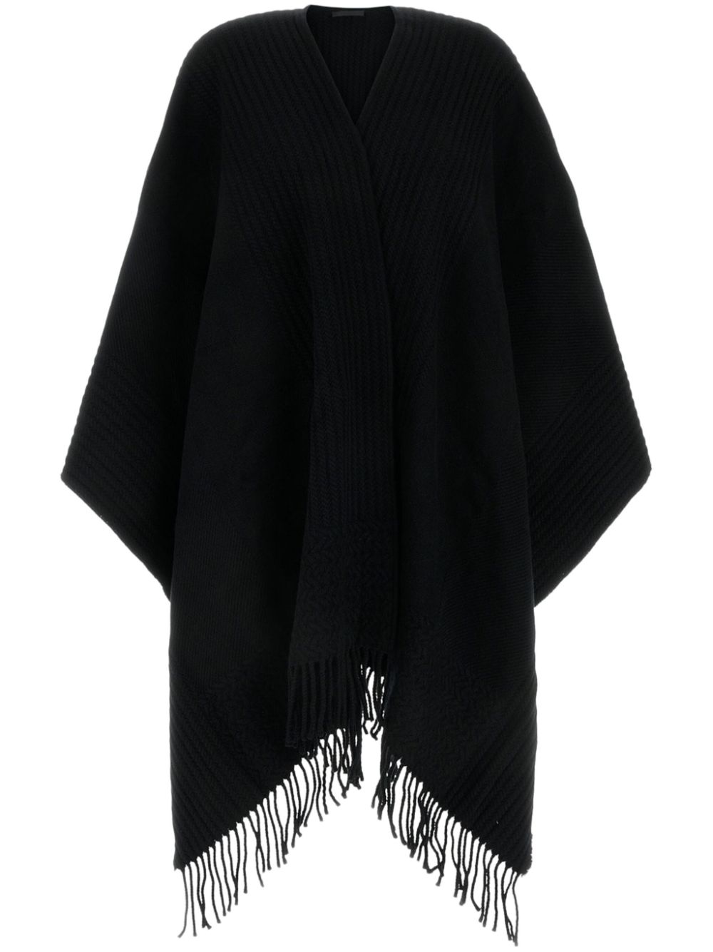 Valentino Garavani VLogo poncho Zwart