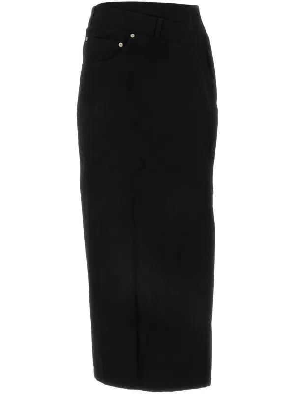 Loewe Deconstructed-design Midi Skirt in Black