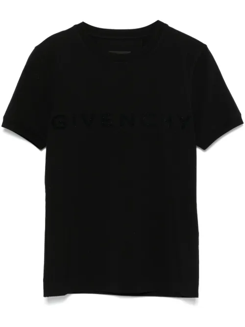 T-shirt à logo floqué - Givenchy - Modalova