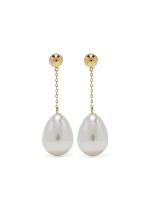 Eshvi faux-pearl drop earrings