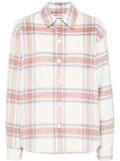 CHOCOOLATE check pattern jacket - White