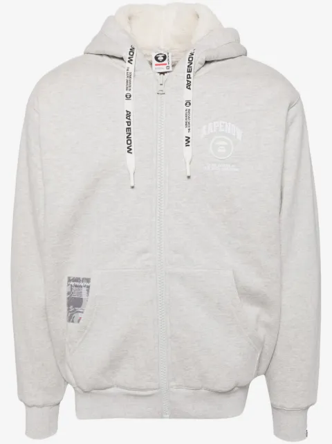 AAPE BY *A BATHING APE® chamarra con capucha y parche del logo