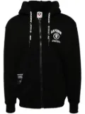 AAPE BY *A BATHING APE® logo-patch hooded jacket - Black