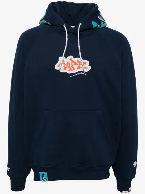 AAPE BY *A BATHING APE® logo-patch hoodie