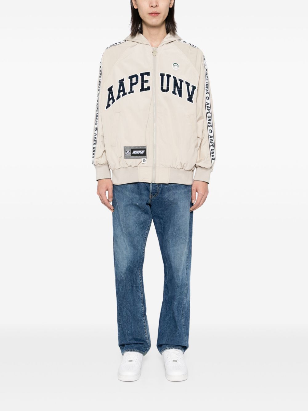 AAPE BY *A BATHING APE logo-applique bomber jacket Men