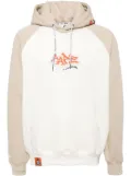 AAPE BY *A BATHING APE® logo-patch hoodie - Neutrals