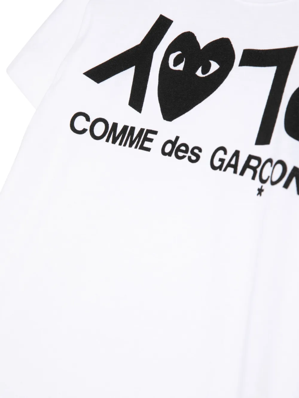 Comme Des Garçons Play T-shirt met logoprint Wit