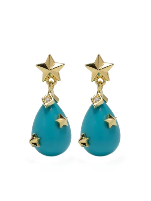 Eshvi tear drop earrings