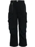 Spoonyard belted tapered cargo trousers - Black