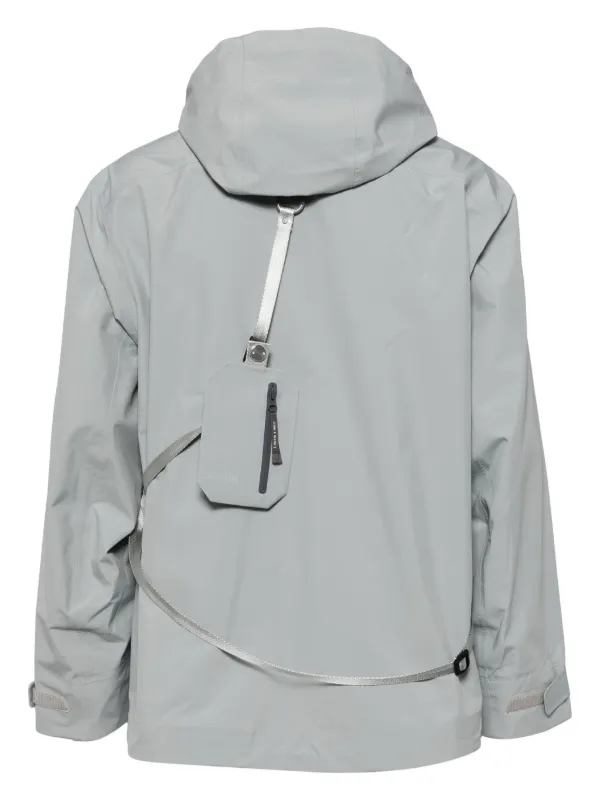 Spoonyard Concealed Hood long-sleeves Windbreaker | Grey
