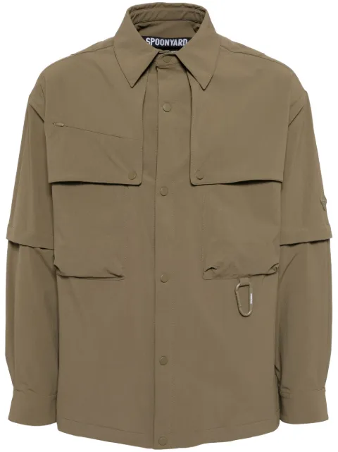 Spoonyard detachable-sleeve shirt