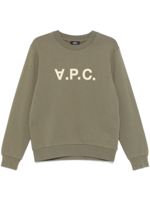 A.P.C. flocked-logo sweatshirt Women