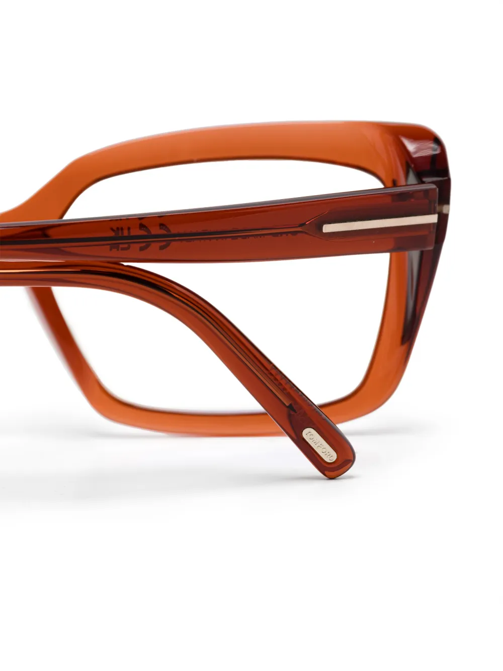 Tom Ford Butterfly-frame Glasses In Brown