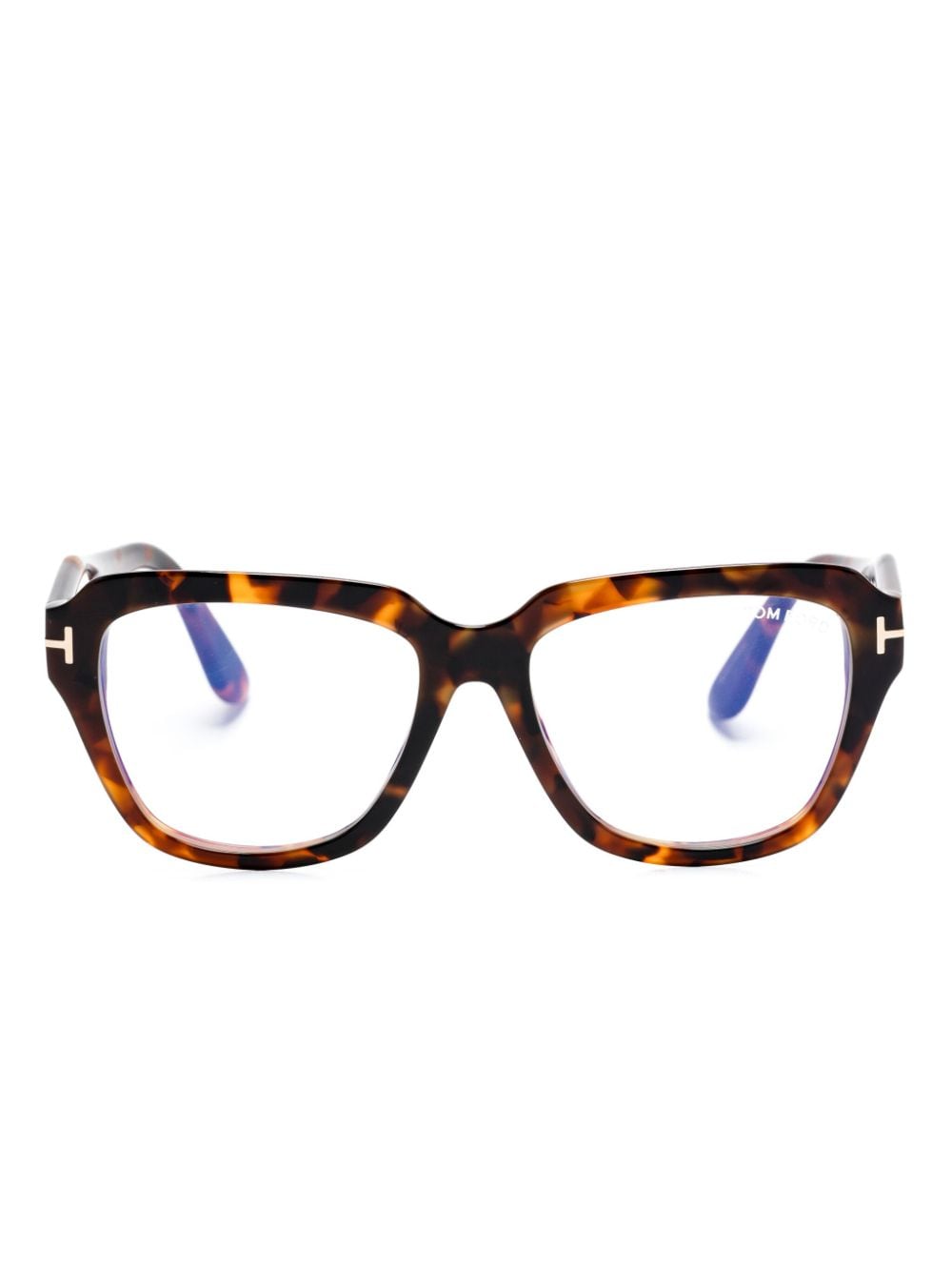 Shop Tom Ford Oversize-frame Glasses In Brown