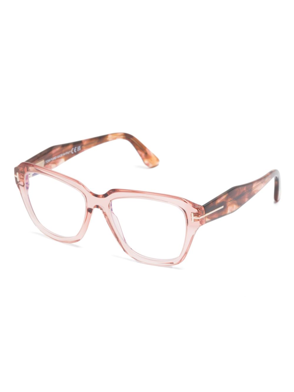 TOM FORD Eyewear Bril met vierkant montuur - Roze