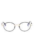 TOM FORD Eyewear oval-frame glasses - Brown