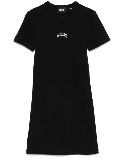 Robe courte à logo brodé - GCDS - Modalova