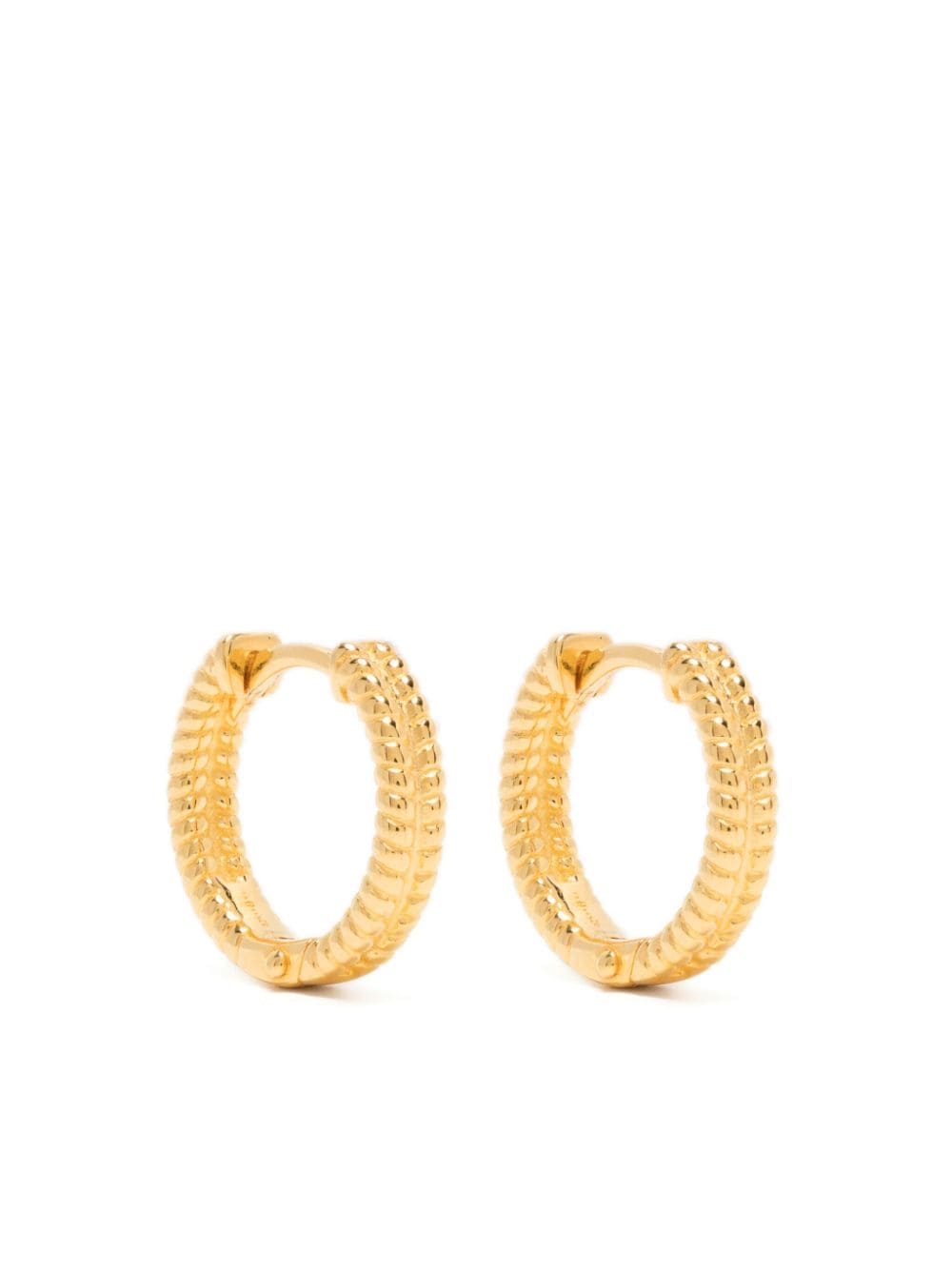 Eshvi Twist Hoop Earrings In Gold