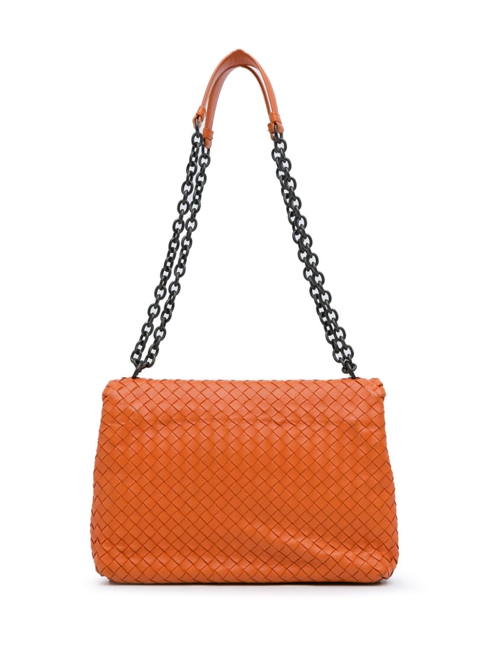 Bottega Veneta Pre-Owned 2021-2023 Large Intrecciato Olimpia shoulder bag - Oranje