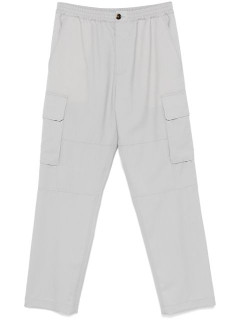 Marni decorative-stitching virgin-wool cargo pants Men