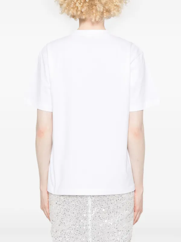 SHUSHU/TONG floral-appliqué T-shirt | White | FARFETCH