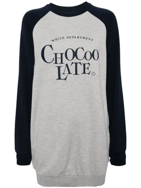 CHOCOOLATE logo-print dress