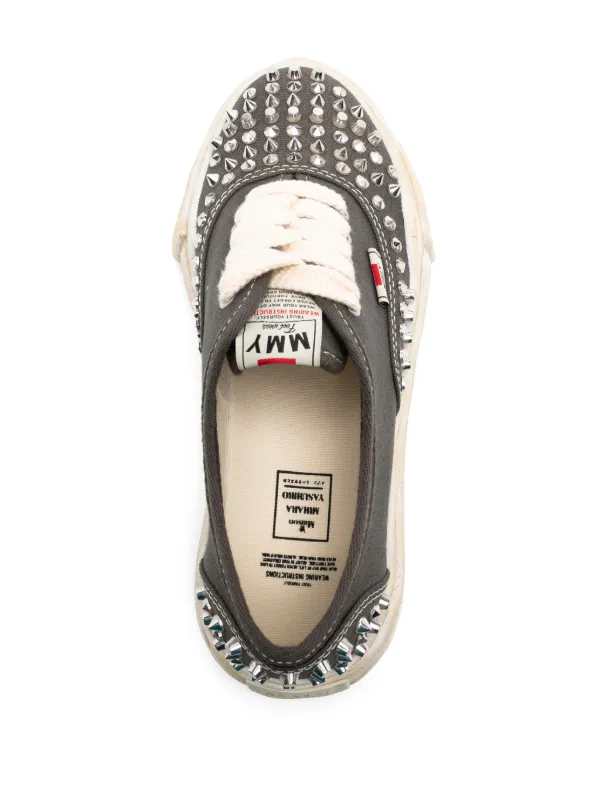 soyy.         my baker old beige サイズ1 Beige Maison Mihara Baker Studded Sneaker – LOZURI®