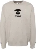 AAPE BY *A BATHING APE® logo-jacquard jumper - Neutrals