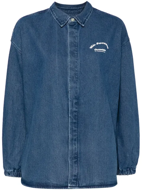 CHOCOOLATE Logo print shirt jacket