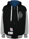 AAPE BY *A BATHING APE® logo-appliqué bomber jacket - Black