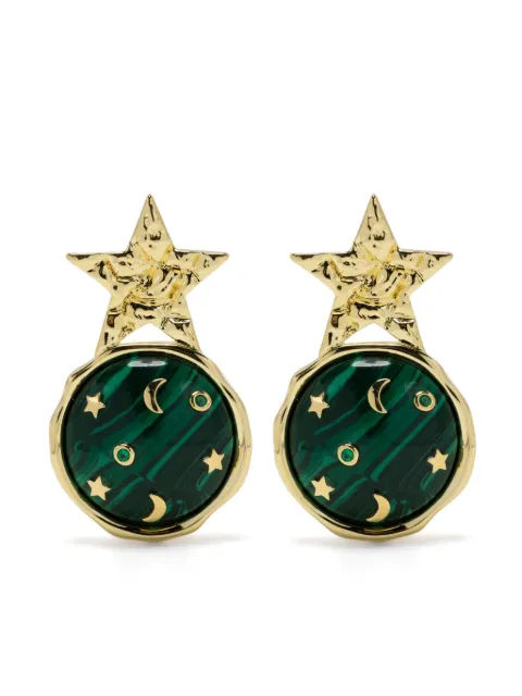 Eshvi galaxy star earrings