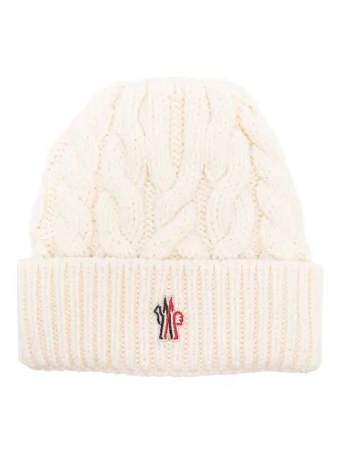 Moncler Grenoble gorro en tejido de ochos