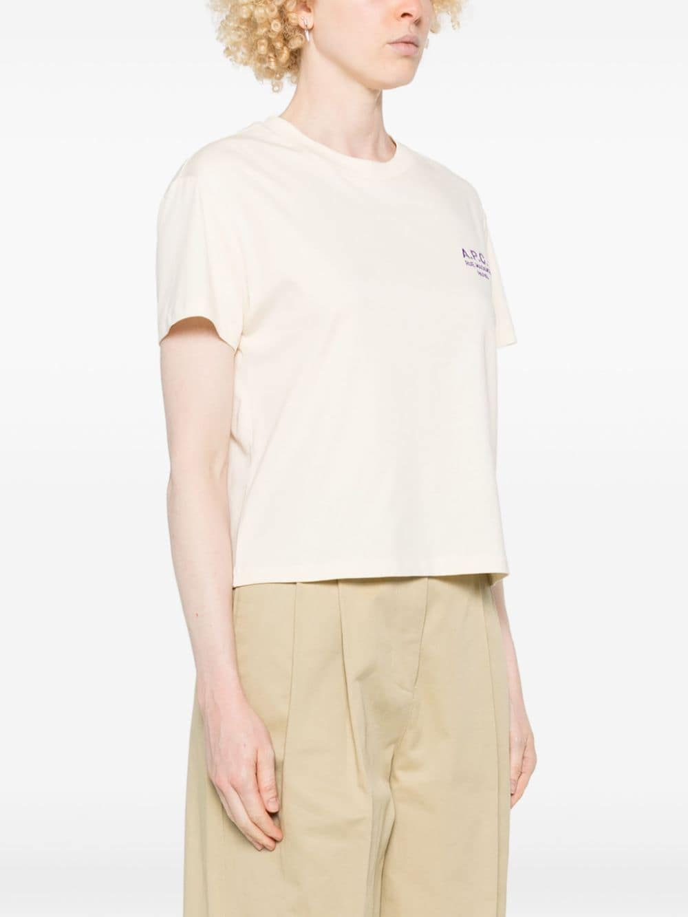 Shop Apc Rue Madame T-shirt In Neutrals