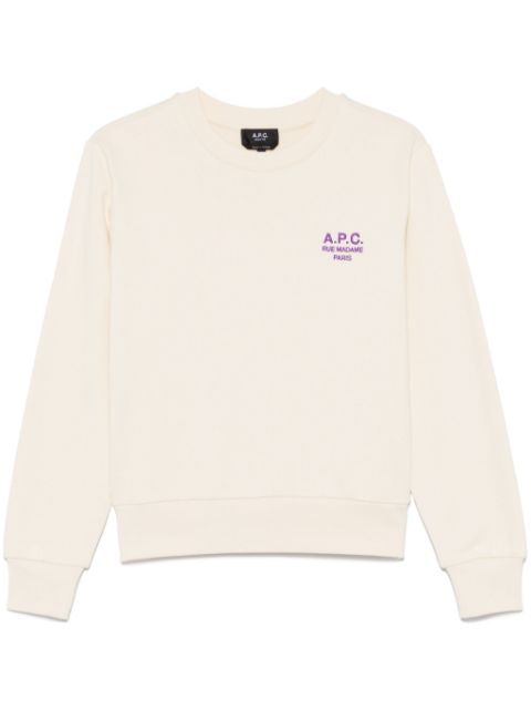 A.P.C. logo-embroidered sweatshirt Women