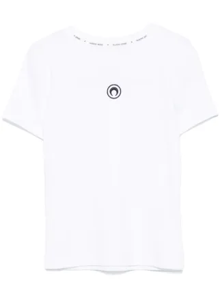 Marine Serre ロゴ Tシャツ | ホワイト | FARFETCH JP 
