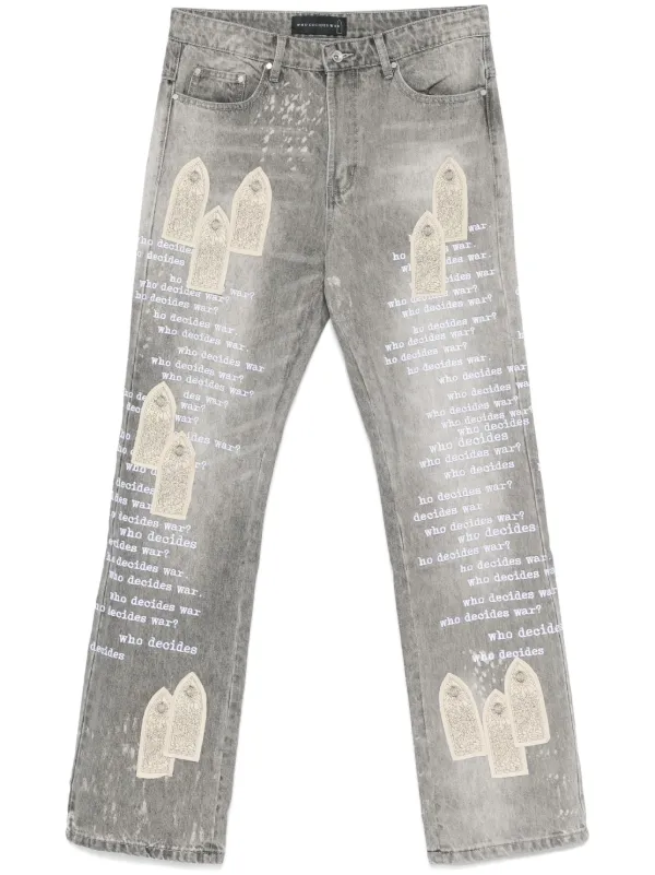Who Decides War Scripture ジーンズ | グレー | FARFETCH JP