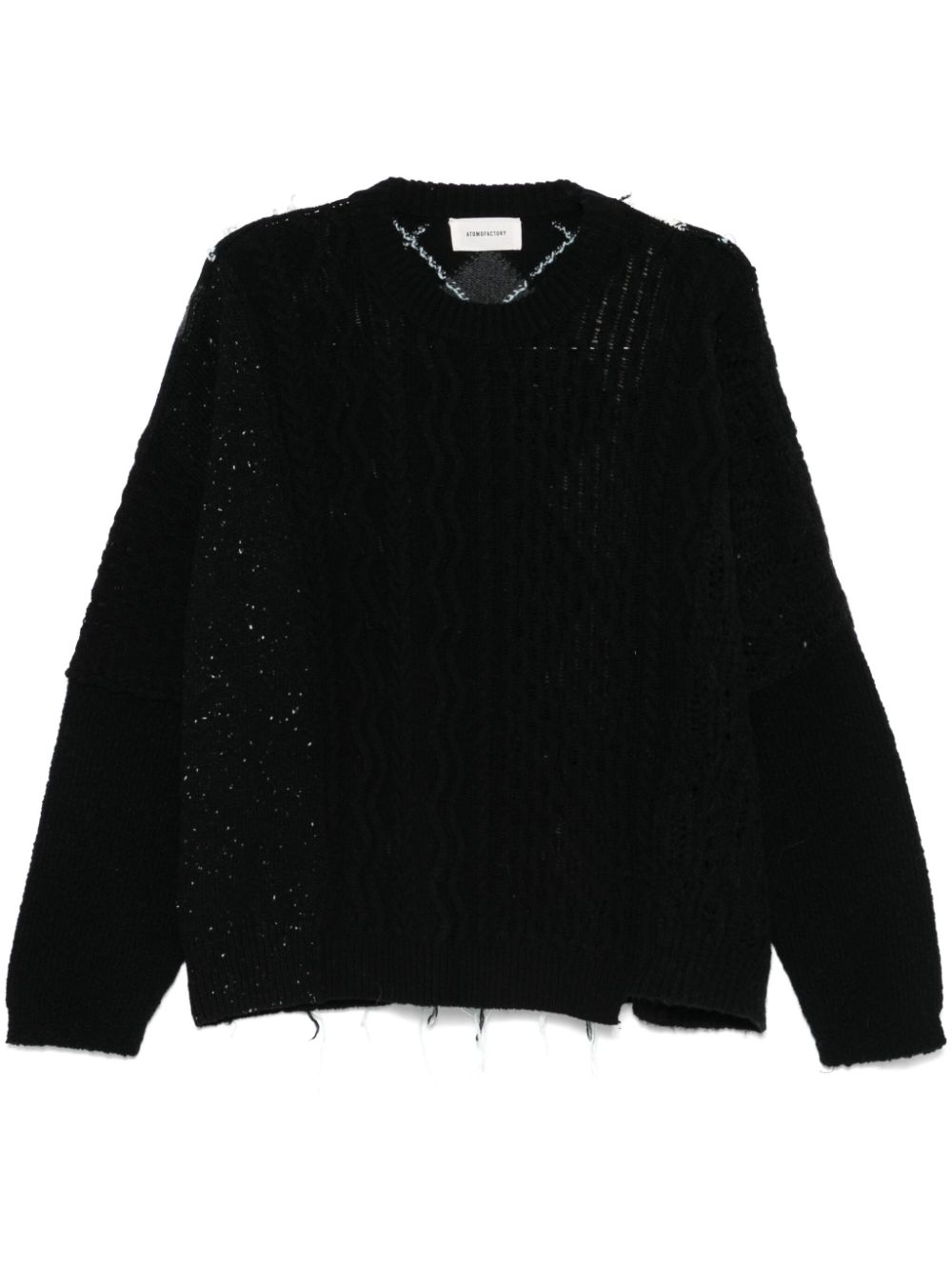 atomo factory panelled sweater