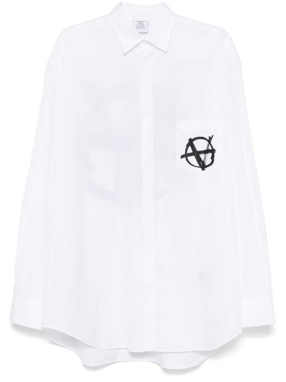 VETEMENTS Anarchy shirt - White