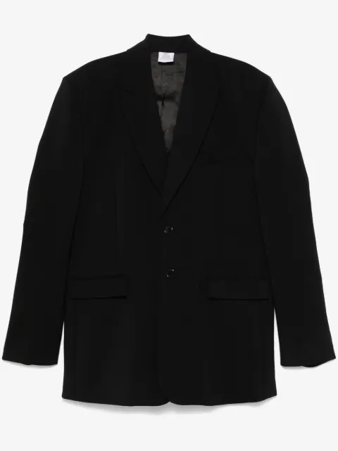 VETEMENTS blazer à logo brodé