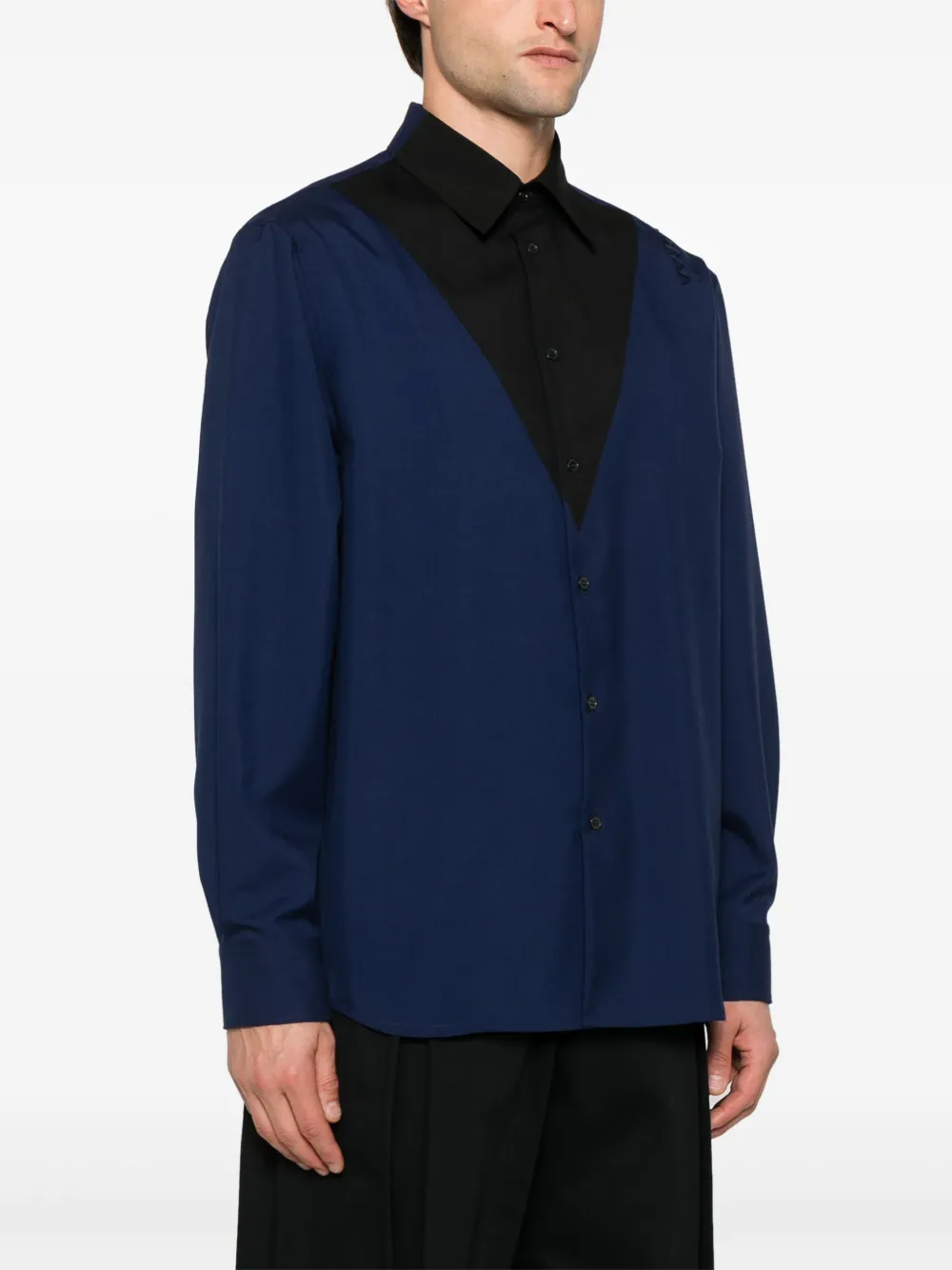 MARNI - kuboppe Marni Colourblock Shirt | Blue | FARFETCH CA